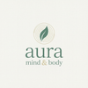 aura mind & body cursive logo